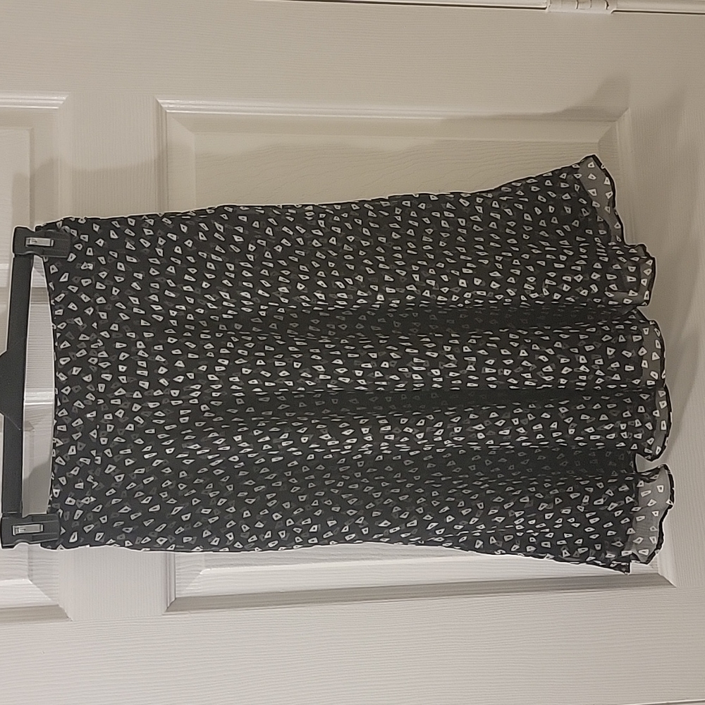 Jones New York Black/White Polka Dot Skirt Size 4P